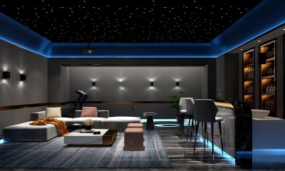 现代影音室3D模型下载